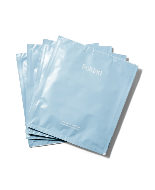 Blissful Moment from SoKind, 4 belly sheet masks
