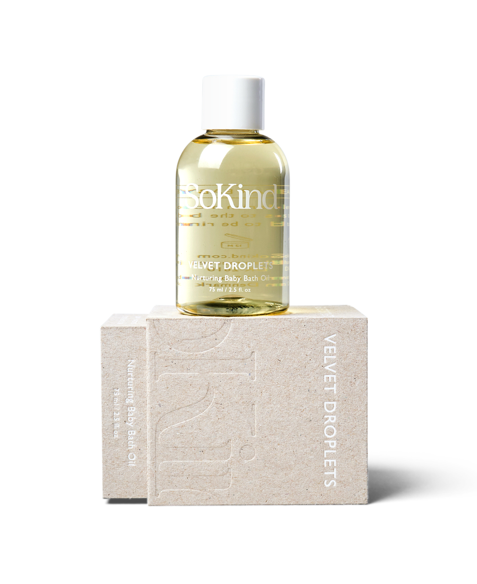 Velvet Droplets from SoKind, a nurturing baby bath oil