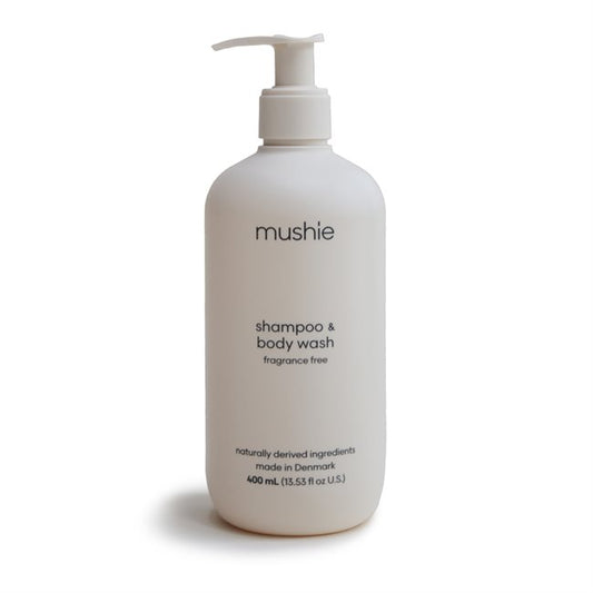 shampoo & body wash, fragrance free, from Mushie
