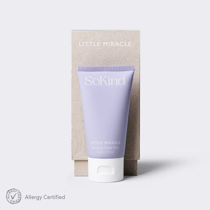 Little Miracle from SoKind, a soothing nappy balm, bottle and packaging
